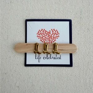 *Western Style Cowboy Boot* KEEP COLLECTIVE~Retired $12 Each
Gold